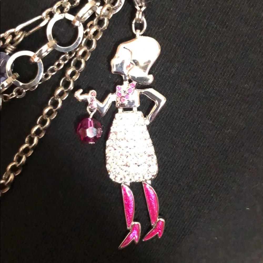 Vintage layered Swarovski necklace
